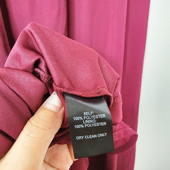 NWT Lulus Air Of Romance Burgundy Maxi Formal Bridesmaid Dress, Size XL - Picture 9 of 10